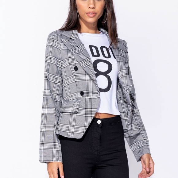 1 LEFT! Cassie Double Breasted Cropped Jacket - Picture 2 of 8